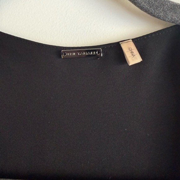 Elegant Black and Blue Women's Silk Top by Elie Tahari, size S, EUC! - Picture 2 of 11